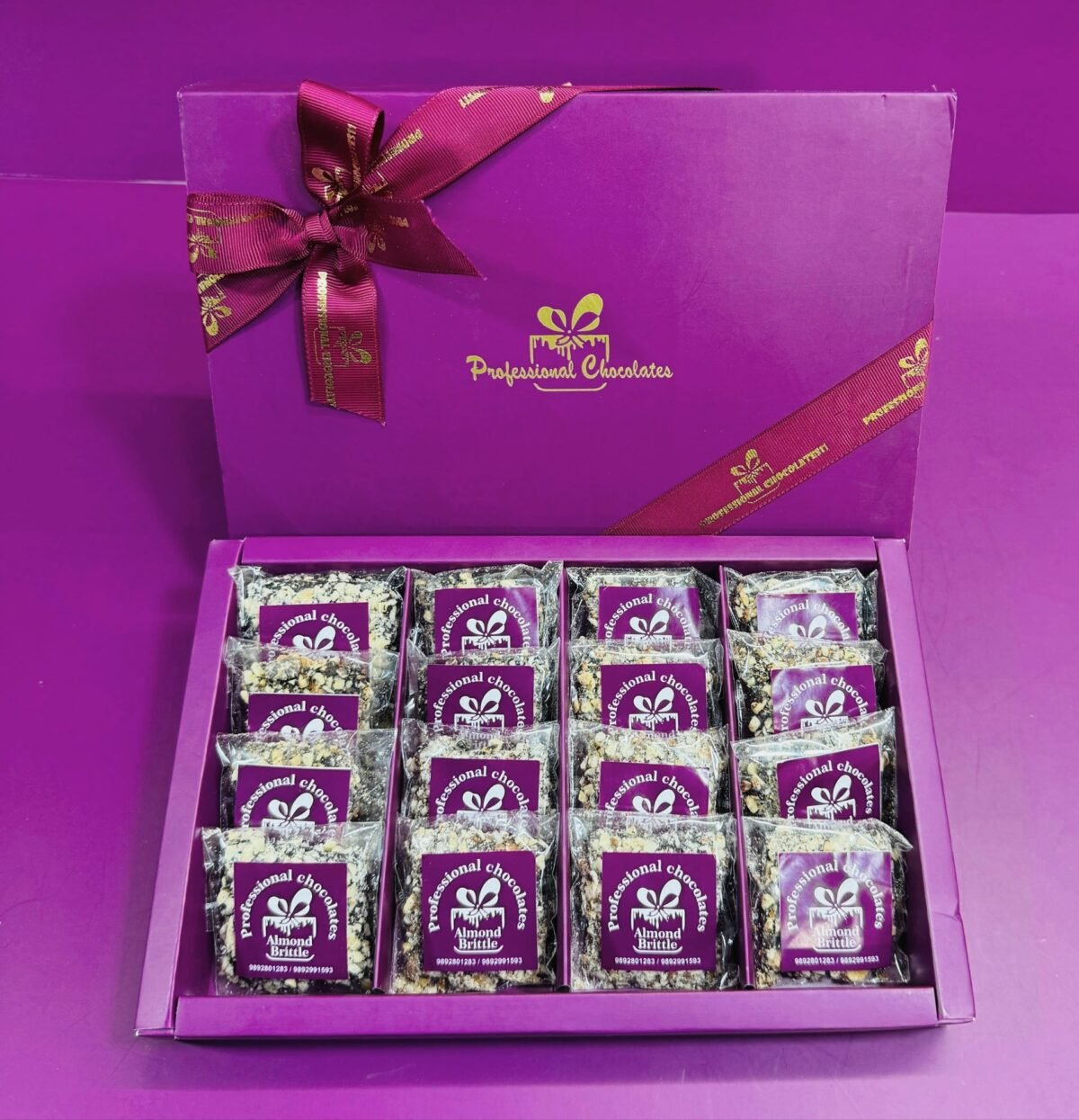 Almond Brittle Box Of  16 - Image 1
