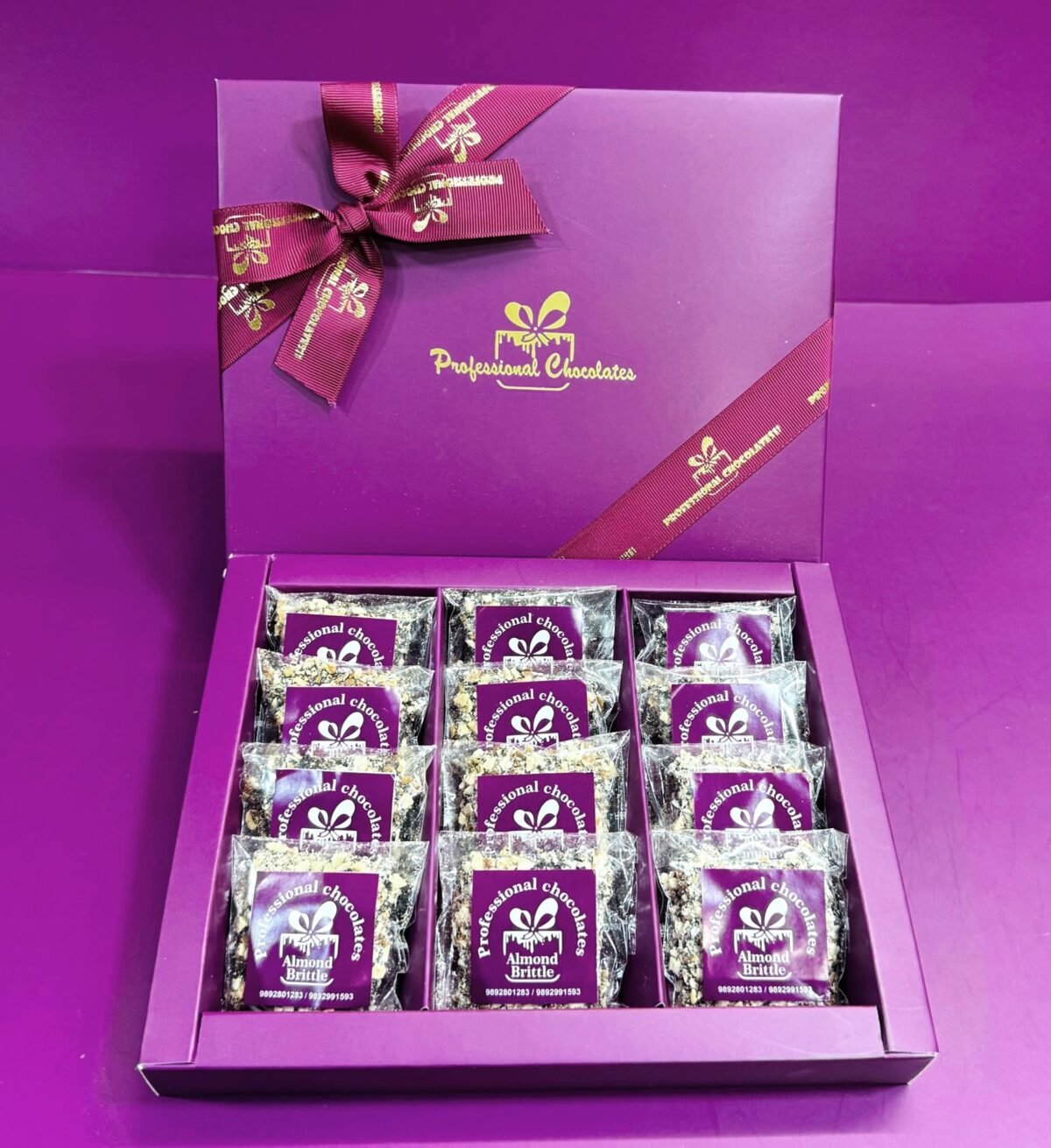 Almond Brittle Box Of 12 - Image 1